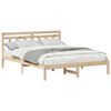 vidaXL Bettrahmen Braun 160 x 200 cm Massives Kiefernholz