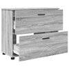 vidaXL Badezimmerschrank mit Speicher Graues Sonoma 76,5 x 35 x 64 cm