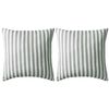 vidaXL Gartenkissen 2 Stk. Streifenmuster 45 x 45 cm Grau