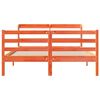 vidaXL Massivholzbett ohne Matratze Wachsbraun 140x190 cm Kiefernholz