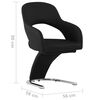 vidaXL Esszimmerst&uuml;hle 2 Stk. Schwarz Kunstleder