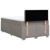 vidaXL Boxspringbett mit Matratze Taupe 120x190 cm Stoff