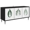 vidaXL TV-Schrank HANAU 102 x 33 x 51 cm Schwarz Eichen-Optik