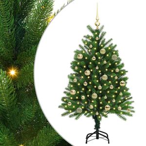 vidaXL Weihnachtsbaum mit 150 LEDs mit St&auml;nder Gr&uuml;n 120 cm PE