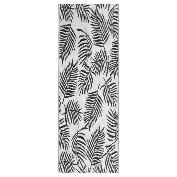 vidaXL Outdoor-Teppich ARAKIL Schwarz 80x250 cm PP