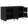 vidaXL Sideboards 2 pcs Schwarz Eichen-Optik 60 x 35 x 70 cm