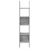 vidaXL Bücherregal Betongrau 40x35x180 cm Holzwerkstoff