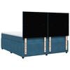 vidaXL Boxspringbett mit Matratze Blau 180x200 cm Samt