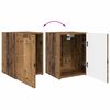 vidaXL TV-Schrankset Wandmontiert 3 pcs Altholz Holzwerkstoff