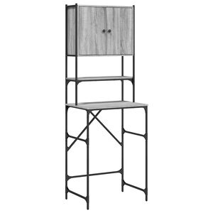vidaXL Waschmaschinenschrank Grau Sonoma 68x48,5x194 cm
