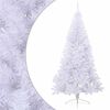 vidaXL K&uuml;nstlicher Halb-Weihnachtsbaum mit St&auml;nder Wei&szlig; 180 cm PVC