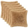 vidaXL Kissen mit Kissen HEERLEN 2 Stk. Taupe PV Fleece