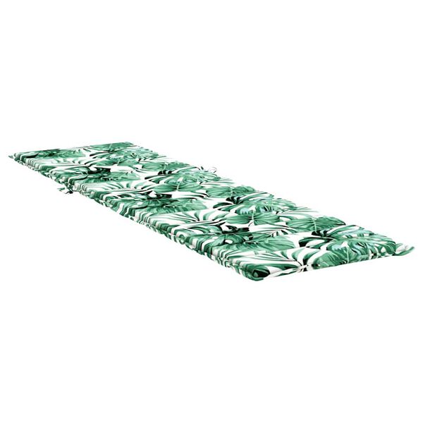 vidaXL Sonnen-Lounger Kissen Floral Grün 200 x 70 x 4 cm Oxford Stoff