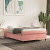 vidaXL Boxspringbettgestell Rosa 140x200 cm Samt