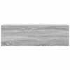 vidaXL Bad-Wandschrank Grau Sonoma 100x25x30 cm Holzwerkstoff