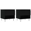 vidaXL Couchtische 2 Stk. Schwarz 50x46x50 cm Holzwerkstoff