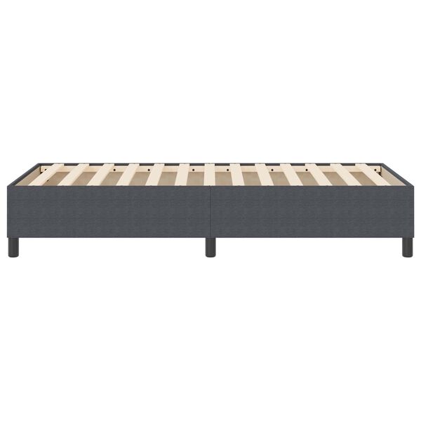 vidaXL Boxspringbett Dunkelgrau 80 x 200 cm Cordstoff