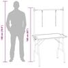 vidaXL Trimmtisch Schertisch mit 2 Schlingen für Hunde Katzen Klappbar