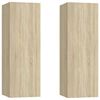 vidaXL TV-Schr&auml;nke 2 Stk. Sonoma-Eiche 30,5x30x90 cm Holzwerkstoff