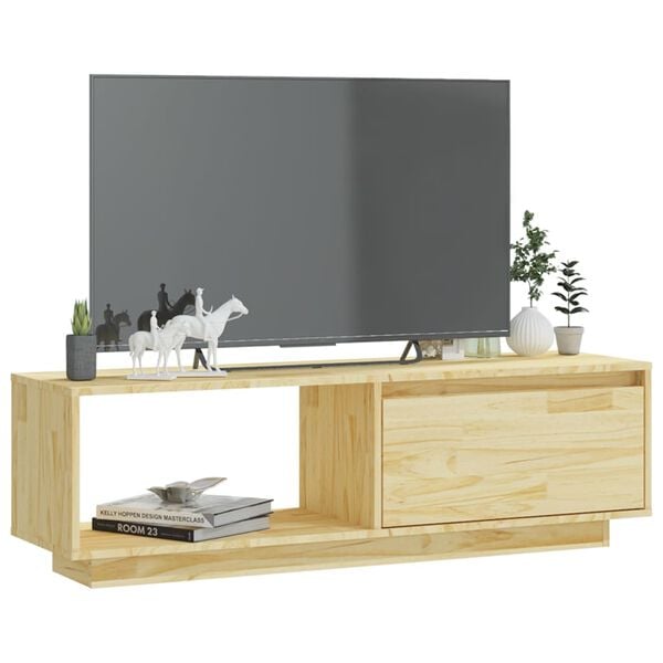 vidaXL TV-Schrank 110x30x33,5 cm Massivholz Kiefer