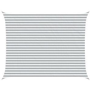 vidaXL Sonnensegel Hellgrau und Wei&szlig; 4,5 x 3,5 m