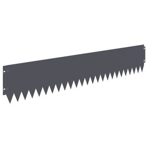 vidaXL Raseneinfassung 20 pcs 103 x 20 cm Stahl Anthrazit