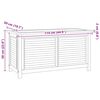 vidaXL Gartenbox mit Beutel 114x50x58 cm Massivholz Teak