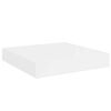 vidaXL Schweberegale 2 Stk. Hochglanz-Wei&szlig; 23x23,5x3,8 cm MDF
