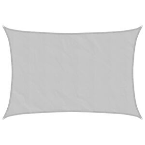 vidaXL Sonnensegel Hellgrau 3x2 m 100% Polyester Oxford