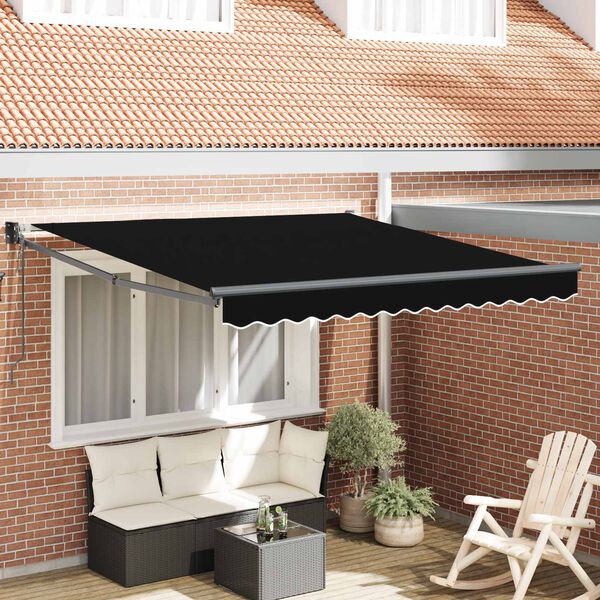 vidaXL Markise Schwarz 300 x 250 x 165 cm Polyester