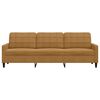 vidaXL 3-Sitzer-Sofa Braun 210 cm Samt