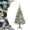 vidaXL K&uuml;nstlicher Weihnachtsbaum mit 150 LEDs mit St&auml;nder Wei&szlig; 120 cm