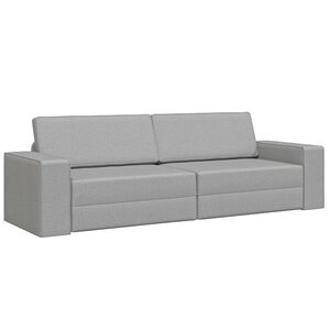 vidaXL Schlafsofa Wolkengrau 245 x 78 x 77 cm Stoff