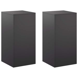 vidaXL Pflanzenst&auml;nder 2 pcs Schwarz 40 x 40 x 80 cm Stahl