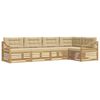 vidaXL Outdoor-Sofagarnitur 5 stk. Wei&szlig; und Beige Polyester