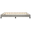 vidaXL Boxspringbettgestell Hellgrau 160x200 cm Samt