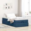 vidaXL Ottoman-Bett mit Matratze Blau 90x190 cm Stoff