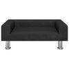 vidaXL Hundebett Schwarz 70x45x26,5 cm Samt