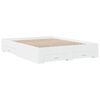 vidaXL Bettgestell mit Schubladen Weiß 160x200 cm Holzwerkstoff