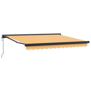 vidaXL Ausziehbare Markise Sand 500 x 300 cm Stoff und Metall