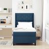 vidaXL Boxspringbett mit Matratze mit Kopfteil Blau 90 x 200 cm Stoff