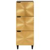 vidaXL Seitenschrank mit Speicher Schwarz und Gold 40 x 33,5 x 110 cm