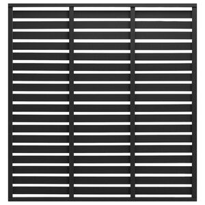vidaXL Zaunelement WPC 180x180 cm Schwarz