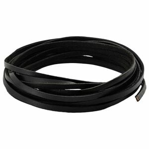 vidaXL Lederriemen Schwarz 200 x 0,3 cm Leder