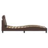vidaXL Bettgestell "Viana" ohne Matratze Braun 90x190 cm Kunstleder