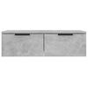 vidaXL Wandschrank Betongrau 68x30x20 cm Holzwerkstoff