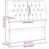vidaXL Gepolstertes Kopfteil Hellgrau 100 cm Massives Kiefernholz