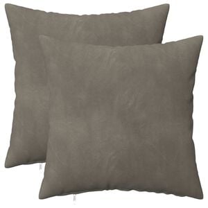 vidaXL Kissenbezug 2 pcs HEERLEN Hellgrau 30 x 30 cm Samt
