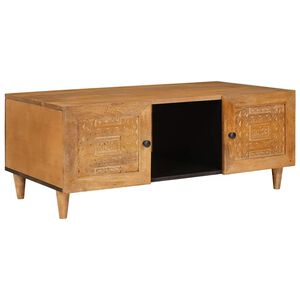 vidaXL Couchtisch Hellbraun 100 x 54 x 40 cm Massivholz Mango