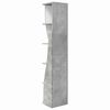 vidaXL Eckschrank Beton Grau 27,5x27x140cm Holzwerkstoff